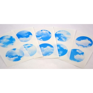 MTCDS019Z - 4971910218563 - Masking Tape (MT) - Masking Tape MT Casa Seal Sticker rond en washi ciel - blue sky