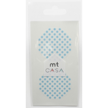 MTCDS022Z - 4971910228340 - Masking Tape (MT) - Masking Tape MT Casa Seal Sticker rond en washi Pois bleu