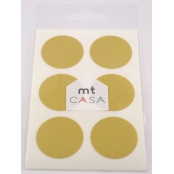 Masking Tape MT Casa Seal Sticker rond en washi or - gold