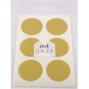 Masking Tape MT Casa Seal Sticker rond en washi or - gold