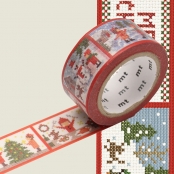 Masking Tape MT Noel 2 cm scènes d'Hiver - stitch story