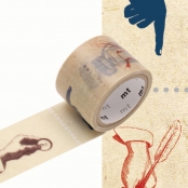 Masking Tape MT 2,5 cm Prédécoupé index - hands