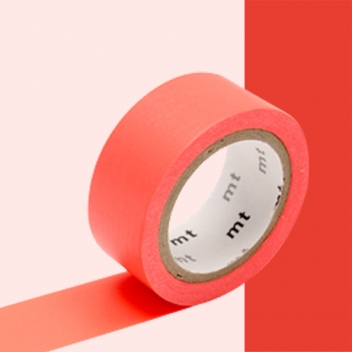MTFC1P02Z - 4971910231678 - Masking Tape (MT) - Masking Tape MT 1,5 cm Extra fluo luminescent rouge - red - 2