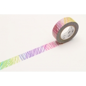 Masking Tape MT Kapitza hachures multicolores - scribble