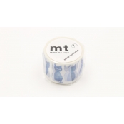 Masking Tape MT Mina 3,5 cm chat bleu - ao neko