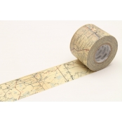 Masking Tape MT 4,5 cm PACK carte routière - vintage map