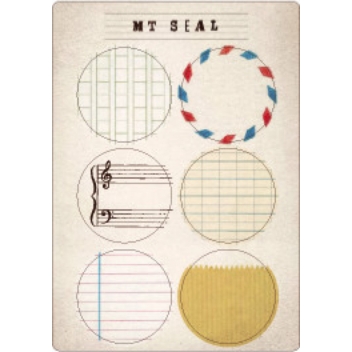 MTSEAL06Z - 4971910181935 - Masking Tape (MT) - Masking Tape MT Seal Etiquettes - (1 planche) F