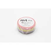 Masking Tape MT Slim 6 mm Set de 3 - deco A