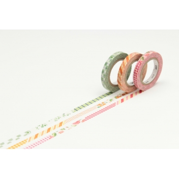 MTSLIM19Z - 4971910192153 - Masking Tape (MT) - Masking Tape MT Slim 6 mm Set de 3 - deco D