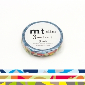 Masking Tape MT Slim 3 mm Set de 3 mosaïque - art