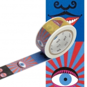 Masking Tape MT Yokoo 2 cm Pop Art Eye & mouth