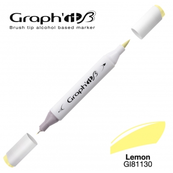 GI81130 - 3700010006005 - Graph'it - Marqueur manga à l’alcool Graph'it Brush 1130 Lemon - 3