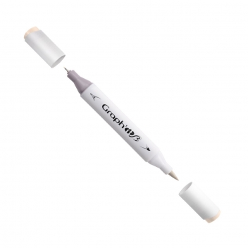 GI81210 - 3700010006036 - Graph it - Marqueur manga à l’alcool Graph'it Brush 1210 Cream - 2