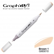 Marqueur manga à l’alcool Graph'it Brush 3010 Brown 1