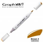 Marqueur manga à l’alcool Graph'it Brush 3050 Brown 4