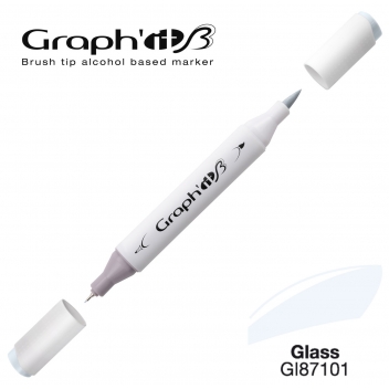 GI87101 - 3700010006531 - Graph'it - Marqueur manga à l’alcool Graph'it Brush 7101 Glass - 3
