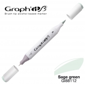 Marqueur manga à l’alcool Graph'it Brush 8112 Sage green