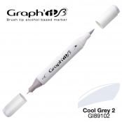Marqueur manga à l’alcool Graph'it Brush 9102 Cool Grey 2