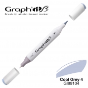 Marqueur manga à l’alcool Graph'it Brush 9104 Cool Grey 4