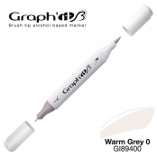 Marqueur manga à l’alcool Graph'it Brush 9400 Warm Grey 0