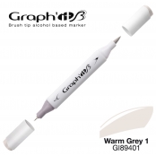 Marqueur manga à l’alcool Graph'it Brush 9401 Warm Grey 1