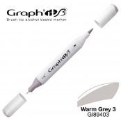 Marqueur manga à l’alcool Graph'it Brush 9403 Warm Grey 3