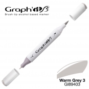 Marqueur manga à l’alcool Graph\'it Brush 9403 Warm Grey 3