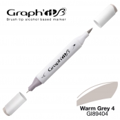 Marqueur manga à l’alcool Graph'it Brush 9404 Warm Grey 4
