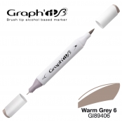 Marqueur manga à l’alcool Graph'it Brush 9406 Warm Grey 6