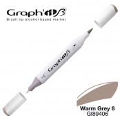 Marqueur manga à l’alcool Graph'it Brush 9406 Warm Grey 6