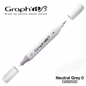 Marqueur manga à l’alcool Graph'it Brush 9500 Neutral Grey 0