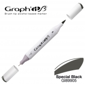 Marqueur manga à l’alcool Graph'it Brush 9905 Special Black