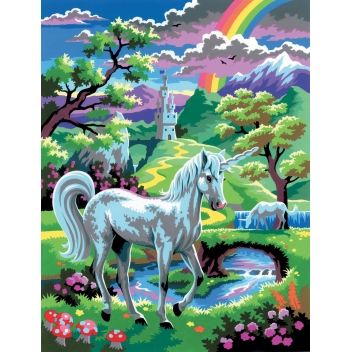 PBNJ3 - 5013634001249 - Oz international - Tableau peinture numéro débutant Licorne