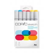 Set Copic Sketch marqueurs Manga 6 couleurs primaires