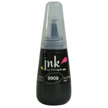 GE09909 - 3700010005497 - Graph it - Ink by Graph'it marqueur Recharge 25 ml 9909 Black (K) - 2