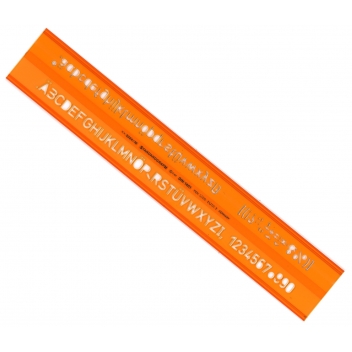 GXST2024/12 - 4014509014419 - StandardGraph - Trace Lettres ISO 12 mm