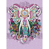 Tableau Sequin Art L'éléphant oriental