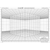 Grille de perspective Graph'it D Cube en perspective oblique