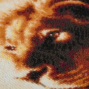 Tableau Strass Diamant Crystal Art Lion 40x50cm