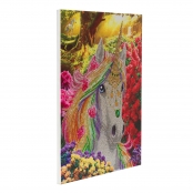 Tableau Strass Diamant Crystal Art Licorne 40x50cm