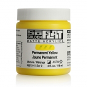 Peinture Acrylic SoFlat Golden 118ml Jaune Permanent S2