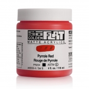 Peinture Acrylic SoFlat Golden 118 ml Rouge de Pyrrole S8