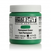 Peinture Acrylic SoFlat Golden 118 ml Vert Permanent S4