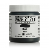 Peinture Acrylic SoFlat Golden 118ml Noir S1