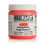 Peinture Acrylic SoFlat Golden 118 ml Rouge Fluorescent S5