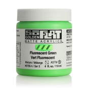 Peinture Acrylic SoFlat Golden 118 ml Vert Fluorescent S5