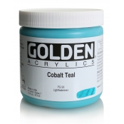 Peinture Acrylic HB Golden 473ml Cobalt Teal - Bleu lagon S7