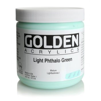 4-01578 - 738797015494 - Golden - Peinture Acrylic HB Golden 473 ml Vert de phtalo pastel S1