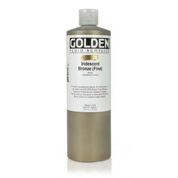 4-02450 - 738797245068 - Golden - Peinture Acrylic FLUIDS Golden 473ml Bronze Iridescent fin S7