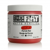 Peinture Acrylic SoFlat Golden 473 ml Rouge de Pyrrole S8